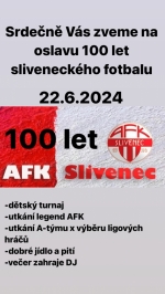 TJ AFK SLIVENEC ,100 let od založení klubu